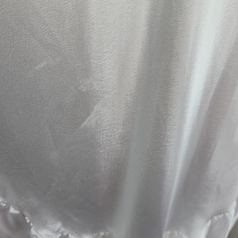 California Dynasty Vtg Satin Nightgown Size L Silky Gown‎ White Bridal Lingerie - Picture 10 of 10